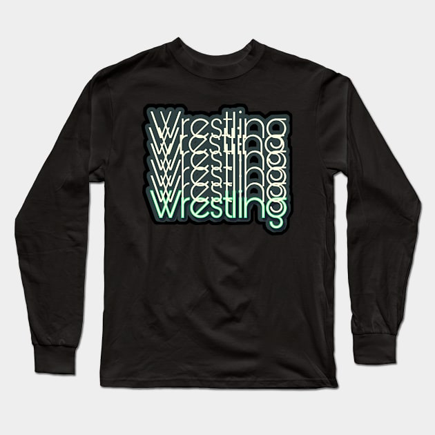 Wrestling T-Shirt Long Sleeve T-Shirt by r.abdulazis